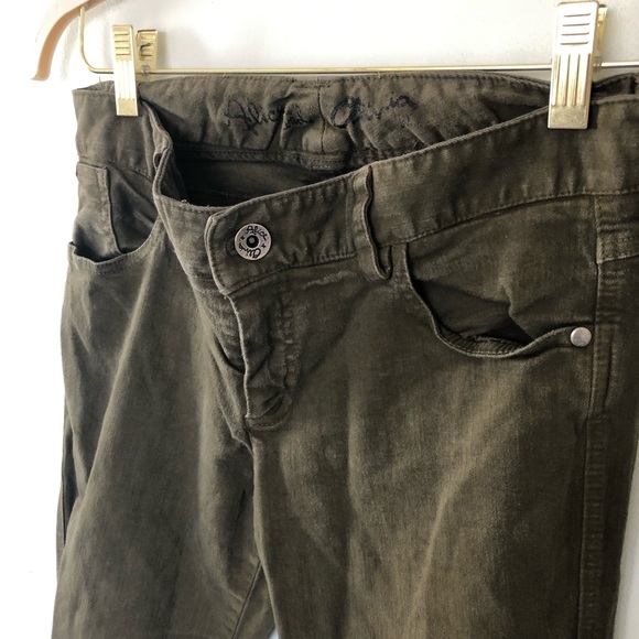 Green Alice + Olivia Stretchy Skinny Jeans Sz 8 - Picture 8 of 8